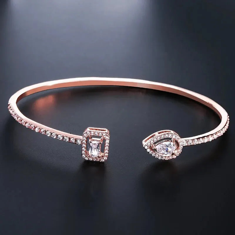 Pulsera Abierta Luxe Zirconia
