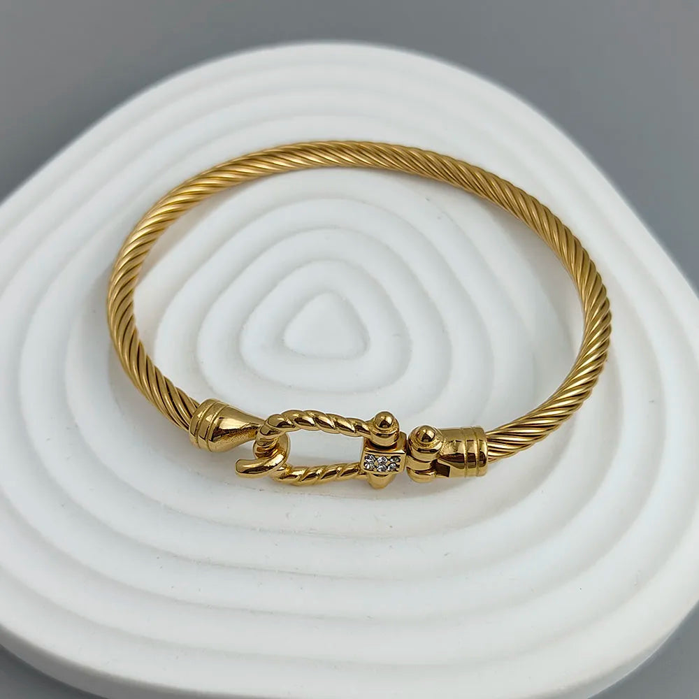 PULSERA HORSESHOE LUXE 18K