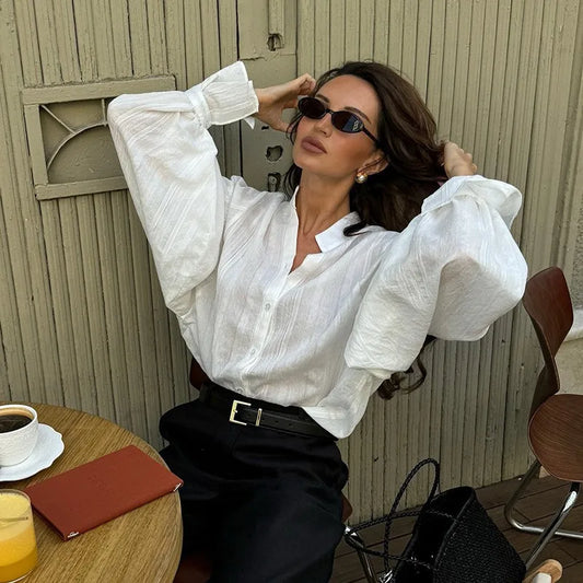 CAMISA OVERSIZE ALGODÓN BLANCO