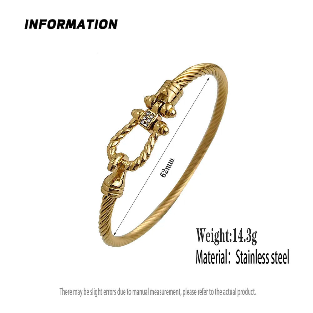 PULSERA HORSESHOE LUXE 18K