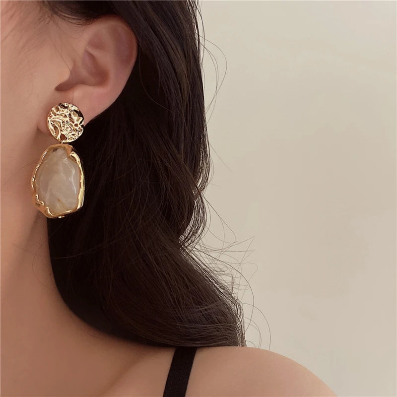 PENDIENTES CRYSTAL AMBER