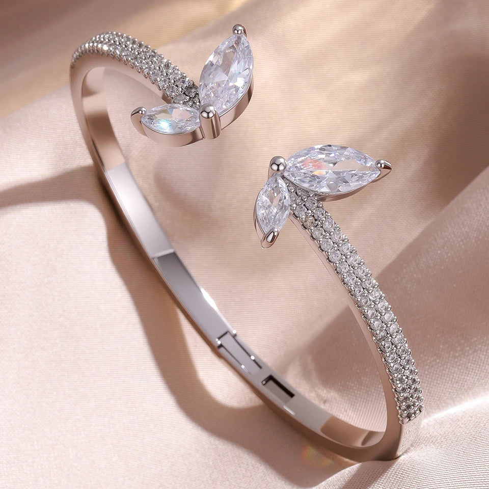 Pulsera Abierta Luxe Zirconia
