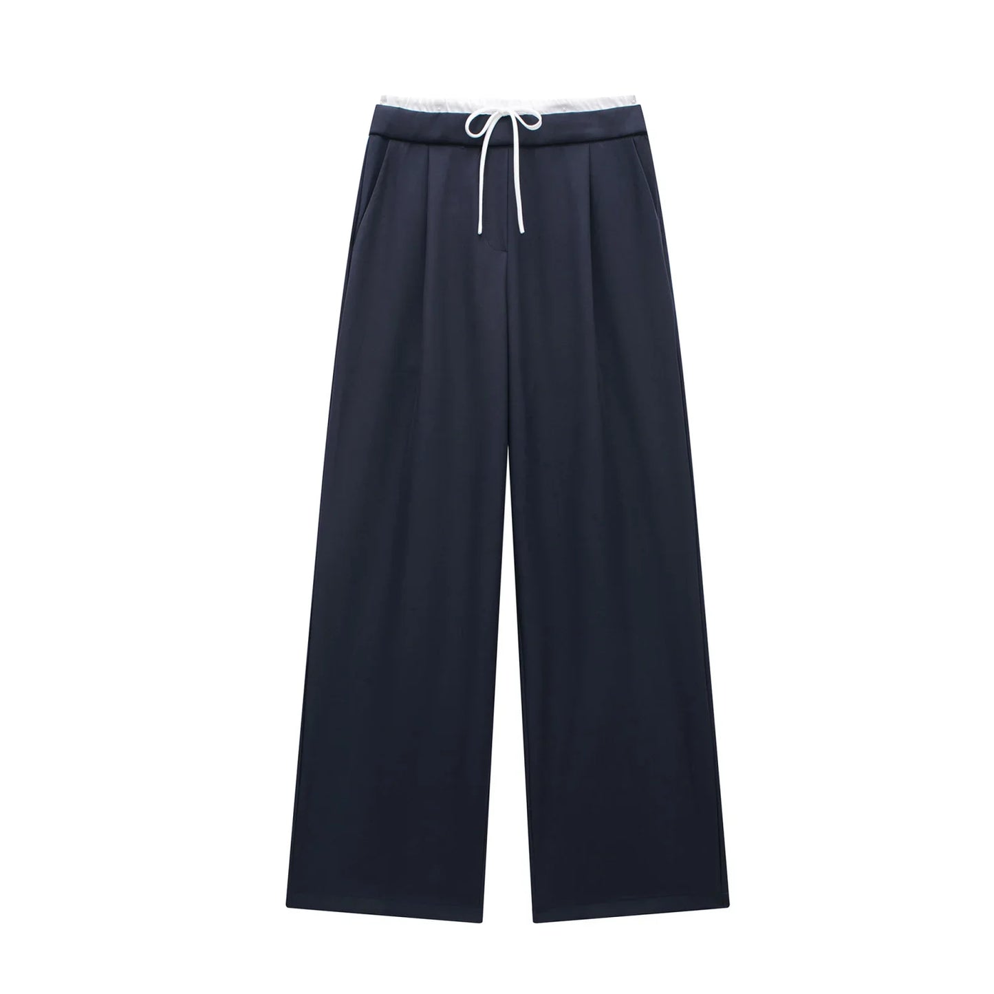 PANTALÓN RECTO FLUIDO CON CORDÓN