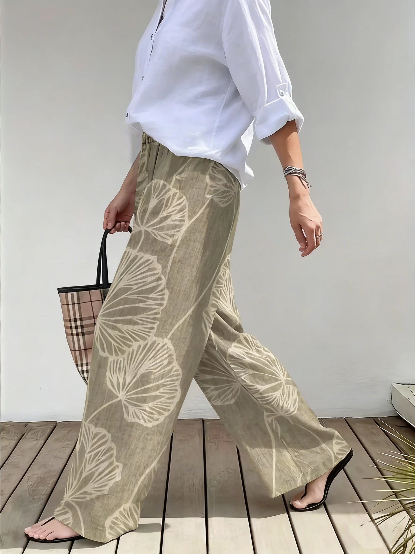 PANTALÓN PALAZZO BOHO LINEN