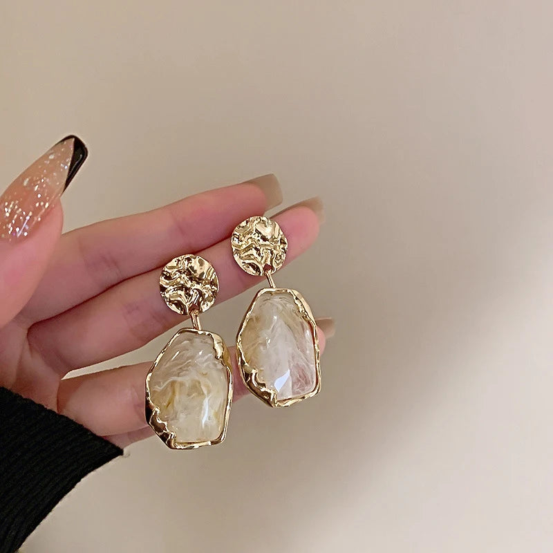 PENDIENTES CRYSTAL AMBER