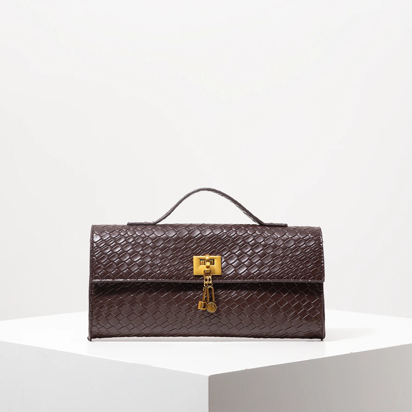 BOLSO DE MANO BURDEOS VINTAGE ÉLITE