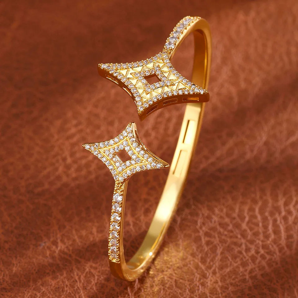 Pulsera Abierta Luxe Zirconia