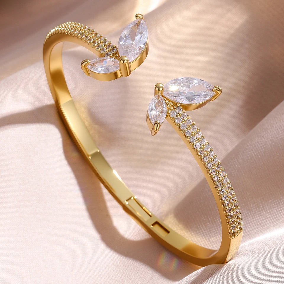 Pulsera Abierta Luxe Zirconia