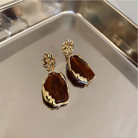 PENDIENTES CRYSTAL AMBER