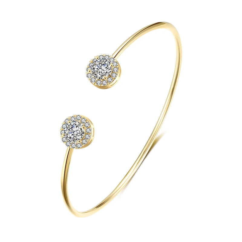 Pulsera Abierta Luxe Zirconia