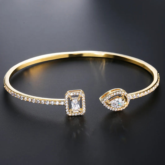 Pulsera Abierta Luxe Zirconia