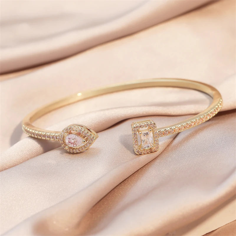 Pulsera Abierta Luxe Zirconia