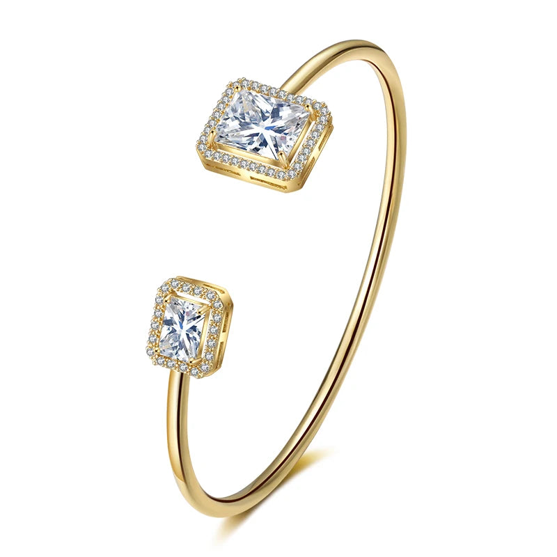 Pulsera Abierta Luxe Zirconia
