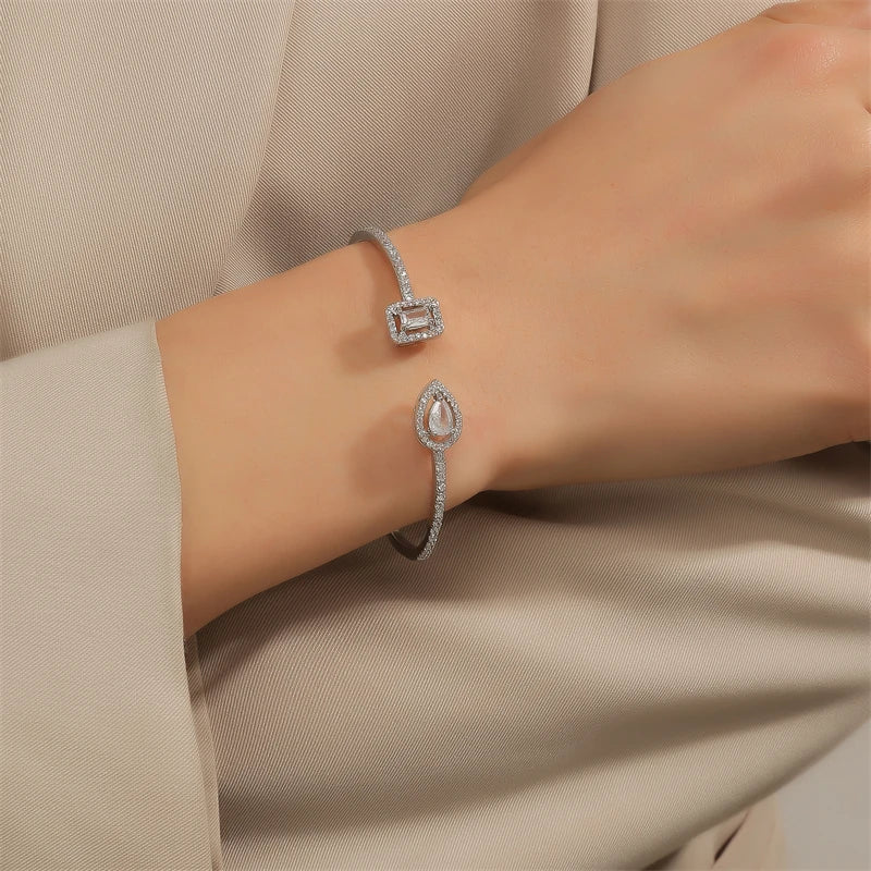 Pulsera Abierta Luxe Zirconia