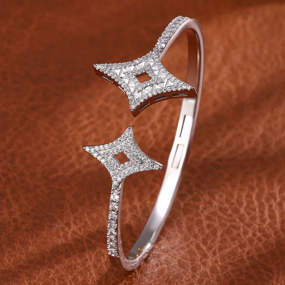 Pulsera Abierta Luxe Zirconia