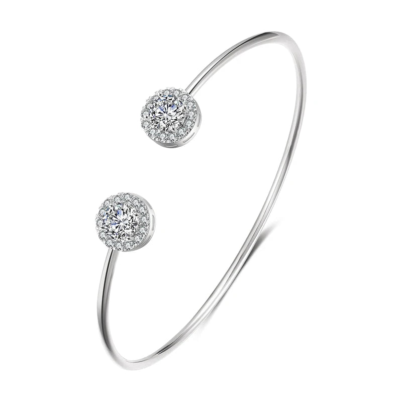 Pulsera Abierta Luxe Zirconia