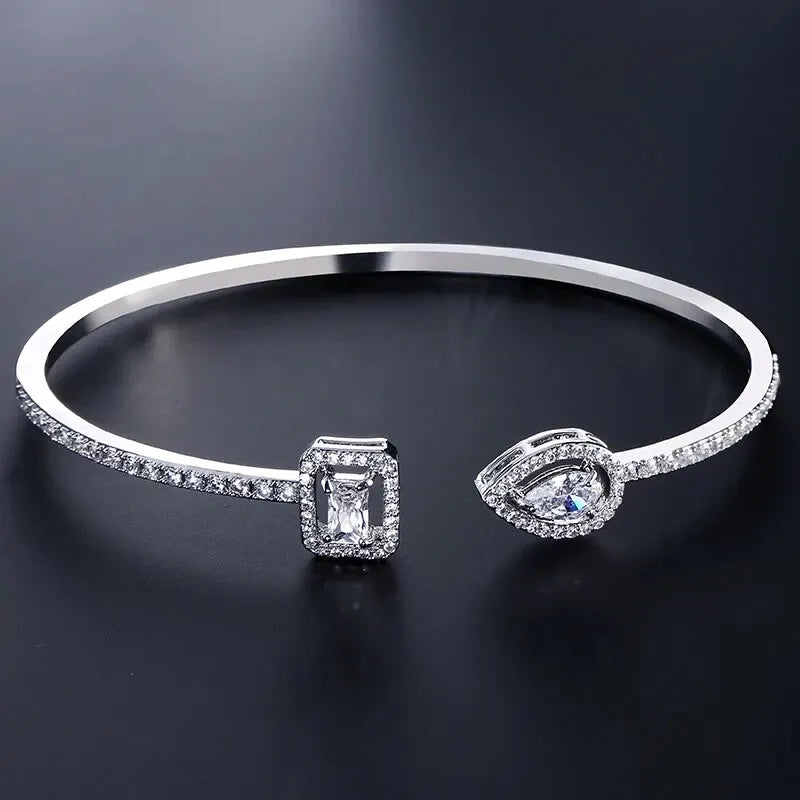 Pulsera Abierta Luxe Zirconia