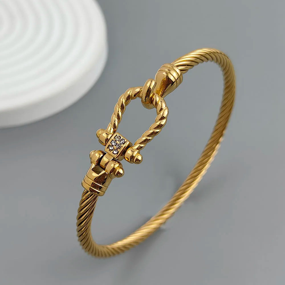 PULSERA HORSESHOE LUXE 18K