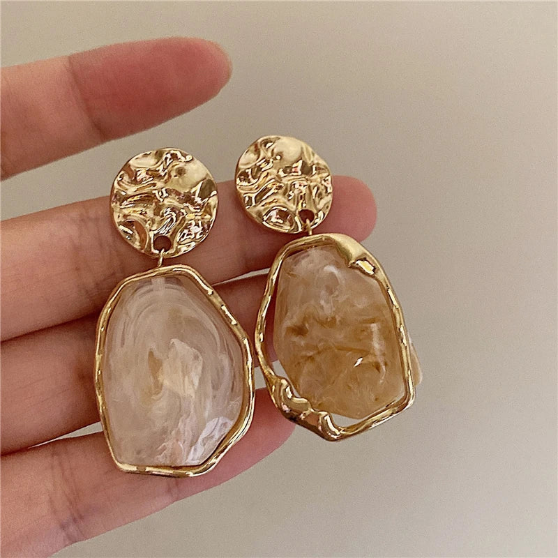 PENDIENTES CRYSTAL AMBER